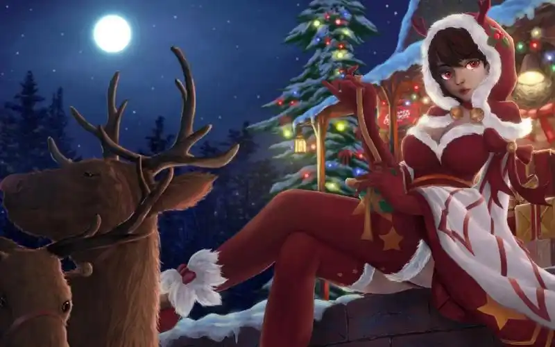 王者荣耀圣诞恋歌貂蝉同人