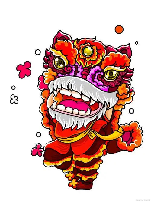 展示中华文化魅力——舞狮简笔画的绘制技巧