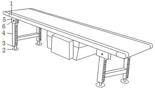 一种易调高度的皮带输送机