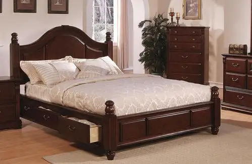 供应 欧式全实木别墅实木双人床 高档双人实木床图片大全,上海世强