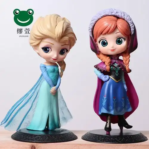 好物春尚新安娜公仔艾莎elsa爱莎公主模型蛋糕烘焙装饰摆件礼物加冕