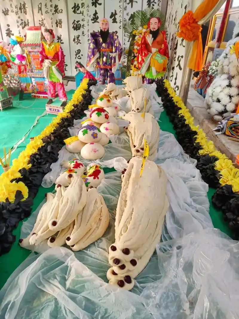 代县祭奠供品面食作品欣赏.#民俗文化 #花馍 #传统习俗 - 抖音