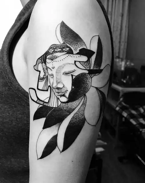 南无虚空藏菩萨纹身图片