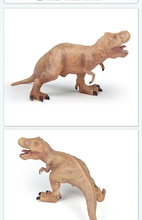重现recur雷克斯暴龙玩具儿童仿真动物模型塑胶霸王龙软胶小恐龙