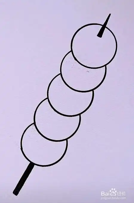 可爱糖葫芦简笔画图片大全(卡通简笔画可爱糖葫芦) -【爱个性】