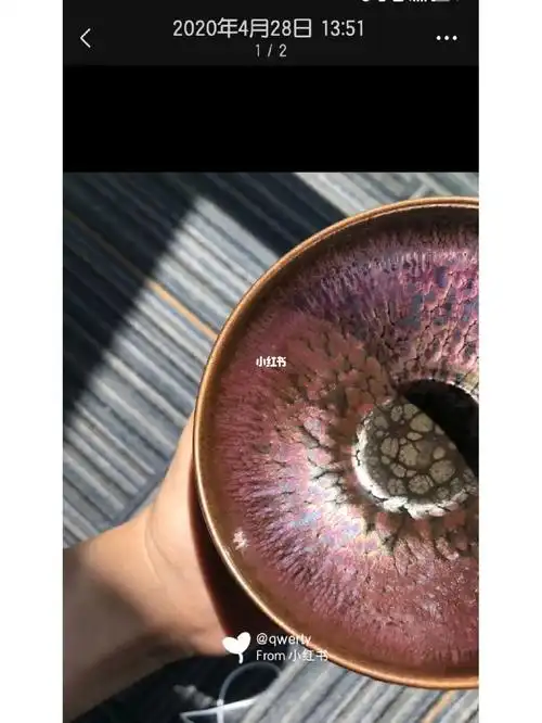 我的建盏好像真的养出彩了