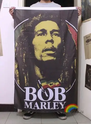 包邮!鲍勃马利头像 雷鬼 牙买加 reggae挂旗挂布酒吧咖啡馆装饰
