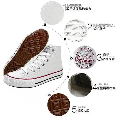 warrior回力经典情侣款气质百搭高帮帆布休闲鞋 wxy-473t