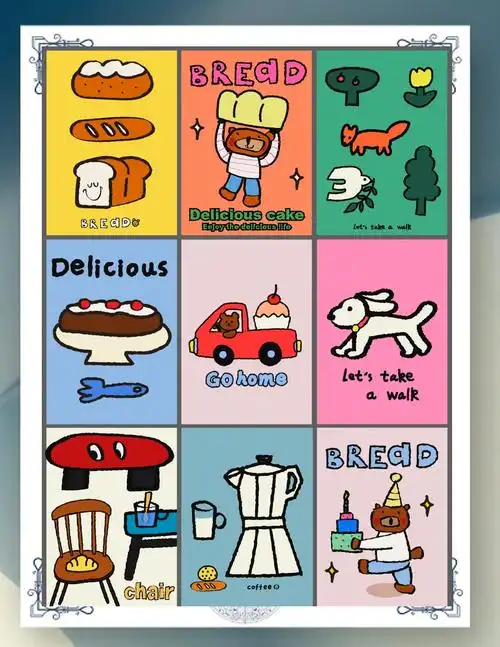 🍰烘焙卡通图案大集合🎨