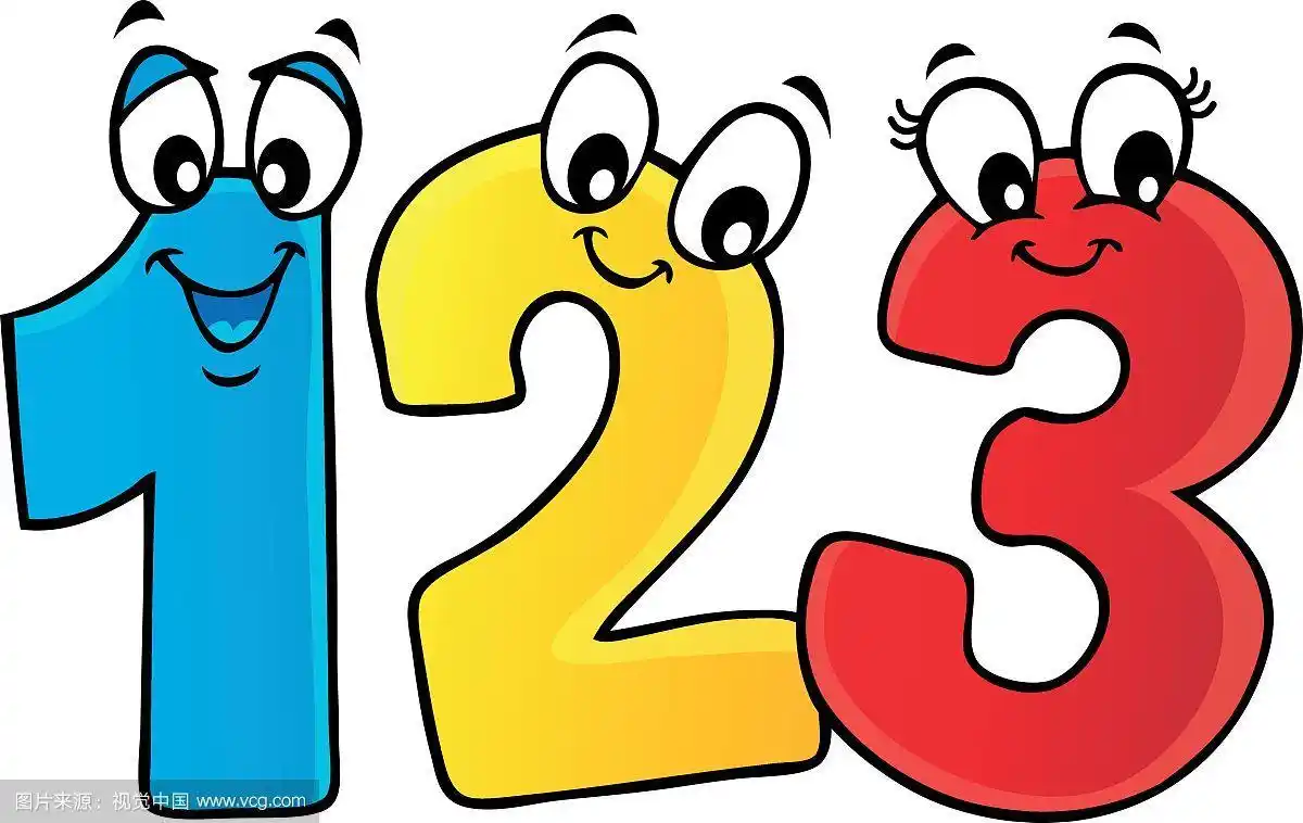 卡通数字主题形象1