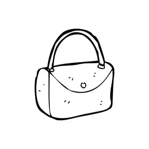 手袋,向量,在白色背景上的手提包卡通