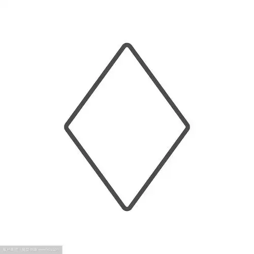 菱形图标平坦