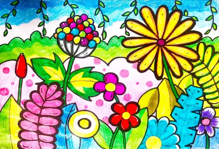 《我很勇敢》水彩画指导老师:杨婷赵珈德《小小宇航员》马克笔画指导