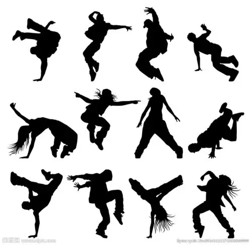 街舞剪影设计图__生活人物_人物图库_设计图库_昵图网nipic.com