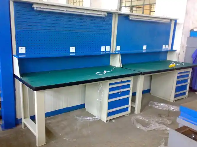 厂家批发定制台钳桌车间防静电工作台钳工桌重型抽屉维修工作台