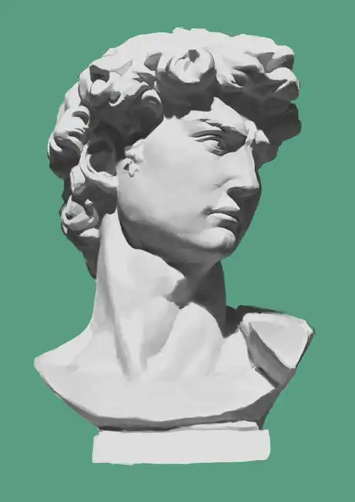 练习,石膏像,大卫 - 红红红红红豆盖饭 - 原创作品 - 视觉中国(爱视觉