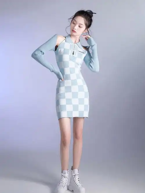 旗袍连衣裙女显瘦修身辣妹包臀裙