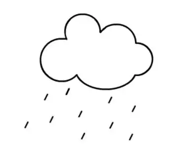 下雨的云简笔画图片(5)