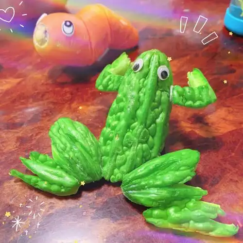 幼儿园手工蔬菜水果变动物