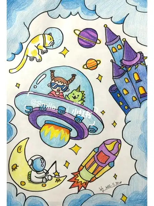 探索宇宙  #临摹  #课堂  #喜欢画画的小朋友  #随拍