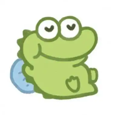 一组卡通可爱的搞怪鳄鱼头头像