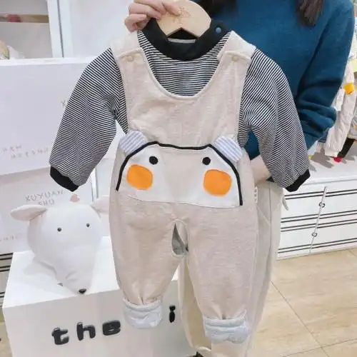 宝宝连体裤上往下编织_小红书