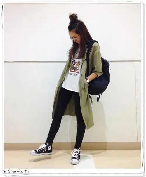 春夏季的匡威鞋搭配