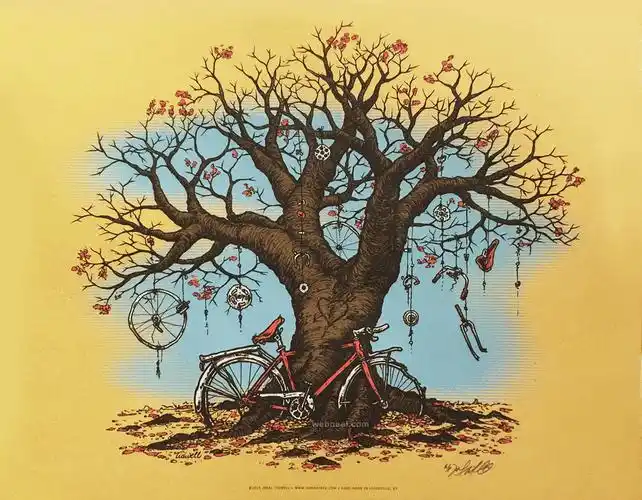 23幅美丽的树木插画