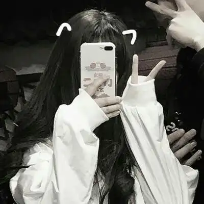 女生头像手机挡脸图片qq头像用手机挡住脸女酷酷的