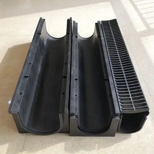 u型排水沟不锈钢排水沟hdpe成品排水沟