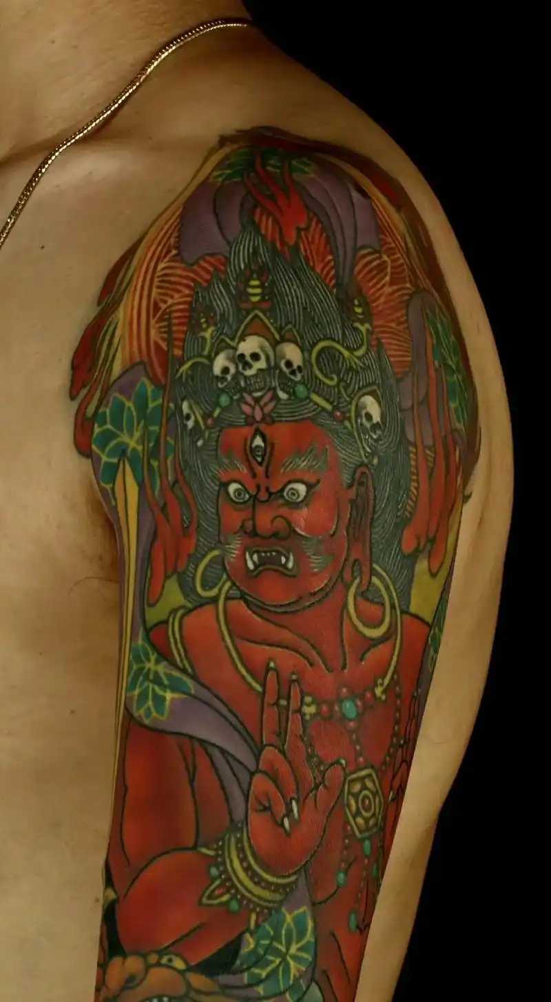 天神下凡之作细节拉满整个作品立体感饱和度构图完美无瑕纹身届的