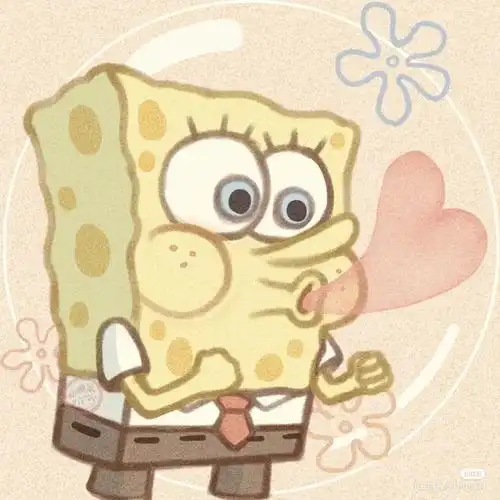 可爱的海绵宝宝闺蜜头像!