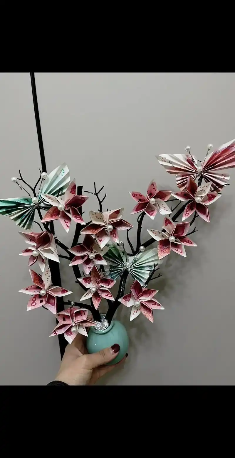 手工花制作 #做手工我是认真的 送你一束有钱花的意义是 愿