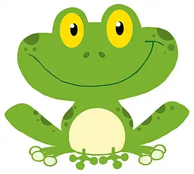 可爱,青蛙,卡通,池蛙