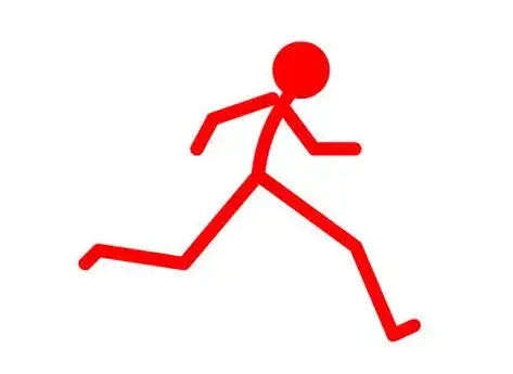 火柴人跑步简笔画 火柴人跑步简笔画图片