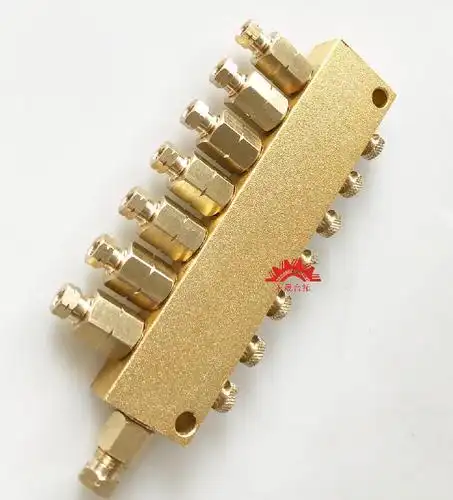 va可调均匀分油排稀油黄油浓油分油器带过滤可调油量分配器