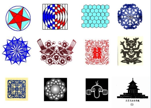 用轴对称进行图案设计评课稿