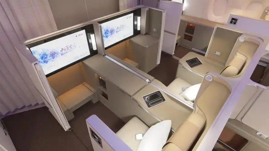 > 凌燕高飞 东航全球首发包厢式公务舱a350回家!