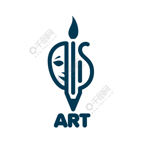 矢量标志艺术模板设计徽标艺术矢量图的图标模板免费下载_ai格式_2000
