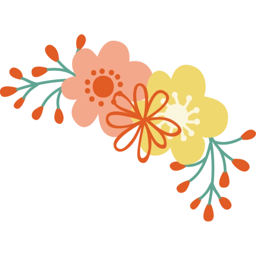 小清新花朵装饰【高清卡通手绘png素材】-90设计