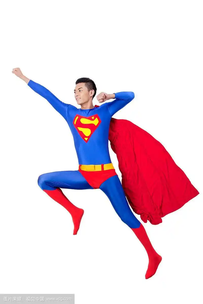 飞行中的搞笑超人