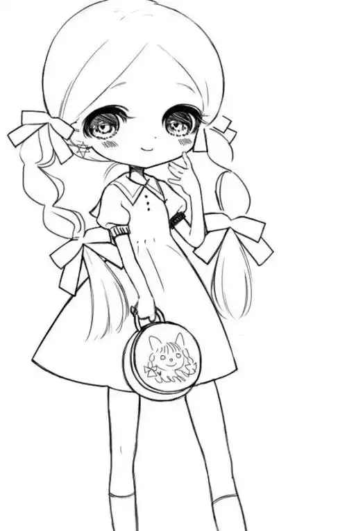 漫画少女线稿 | 世界很复杂 但你很可爱