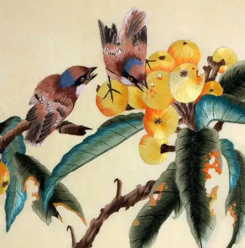 苏绣单面绣 姚叶工作室《陈志才花鸟》