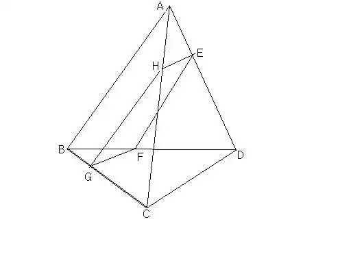 如图:三棱锥a-bcd被一平面所截,截图efgh是一个矩形,求证cd平行于efgh
