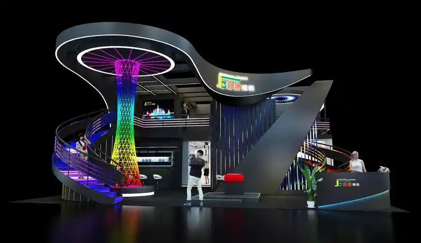 高端特装展台搭建图纸,沈阳市展台设计公司选定哪一个?_力美会展