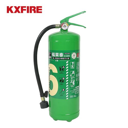 福莱泰 msz/6w手提式水雾灭火器 6升车用商用家庭用水雾绿色灭火器6l