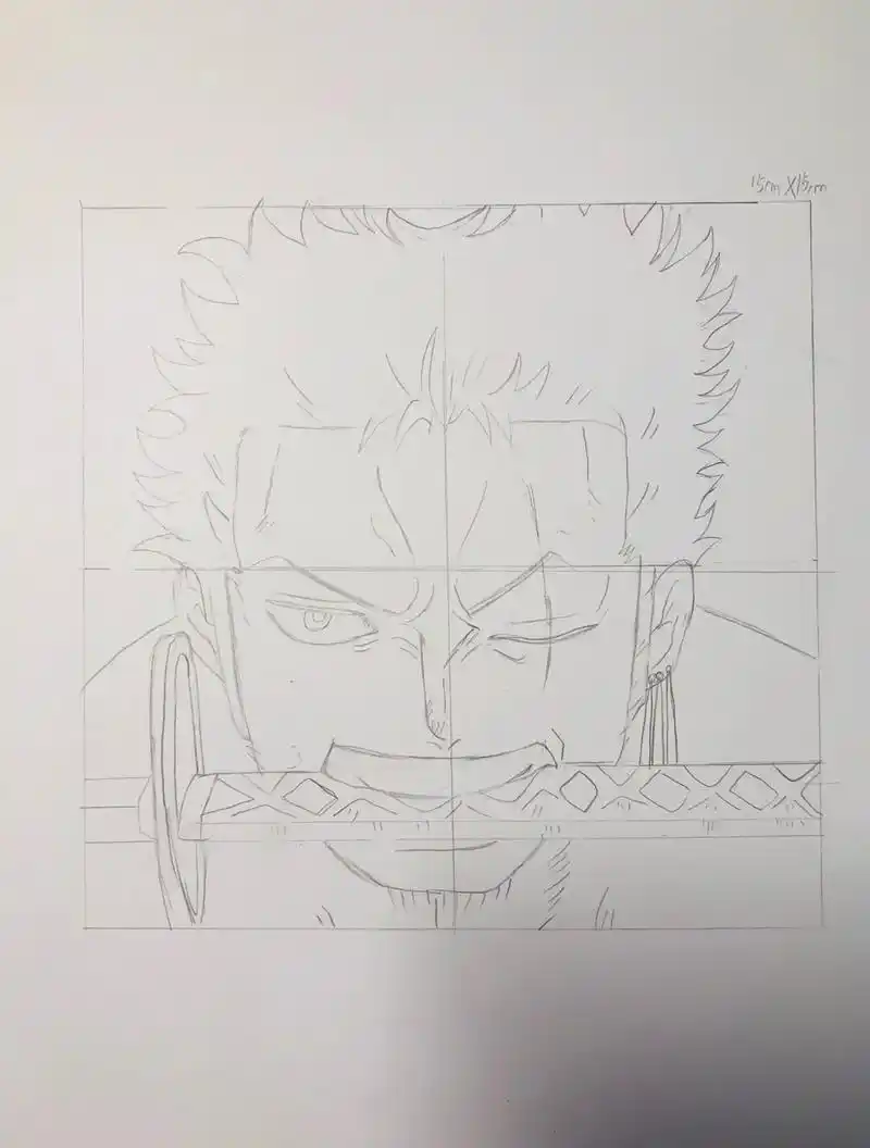 绘画过程分享 索隆 - 抖音