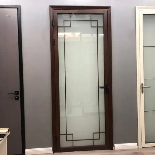 常州开门卫生间室内门钛镁镁合金双层钢化钢化玻璃玻璃门室内门