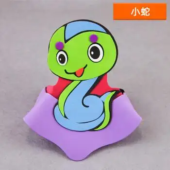 幼儿园卡通头套青蛙小动物帽子可爱兔子耳朵头饰六一儿童演道具e小蛇