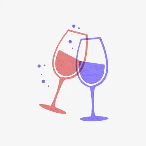 手绘高脚杯免抠图